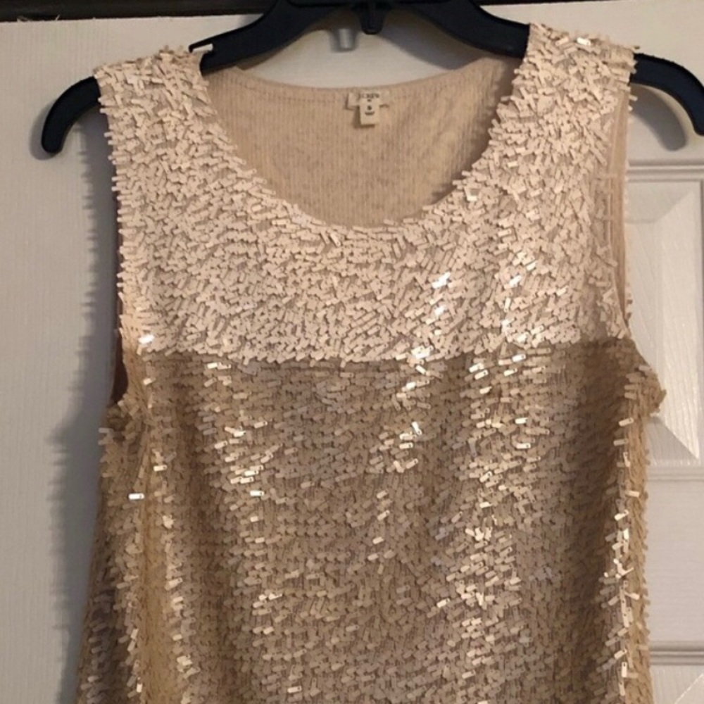 Jcrew Colorblock Sequin Top - image 2